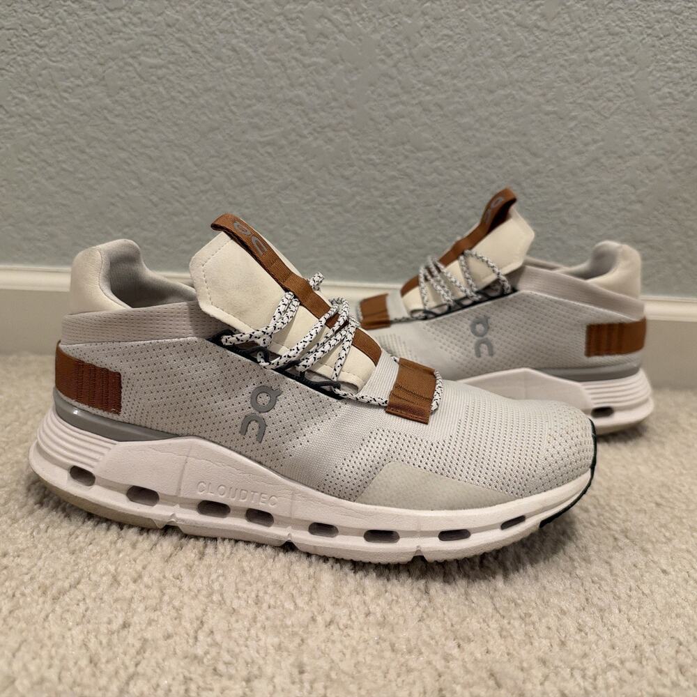 AUTHENTIC ON CLOUD ON RUNNING CLOUDNOVA CLOUDTEC WHITE PEARL BROWN SZ 8